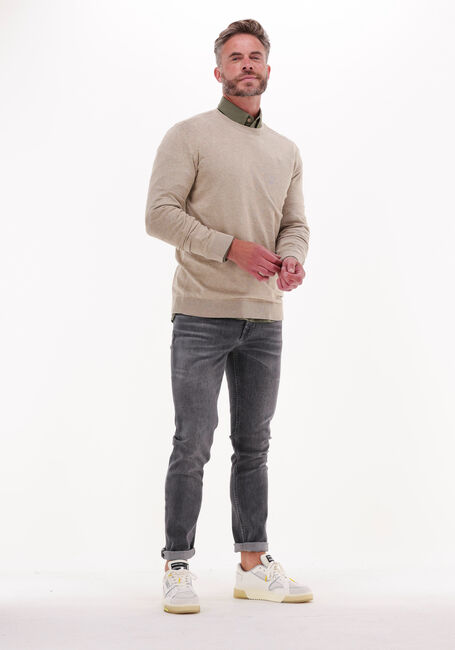 Camel SELECTED HOMME Trui SLHBERG CREW NECK NOOS - large
