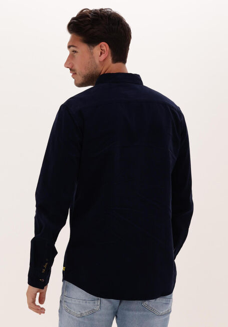 Donkerblauwe SCOTCH & SODA Casual overhemd SLIM-FIT FINE CORDUROY SHIRT - large