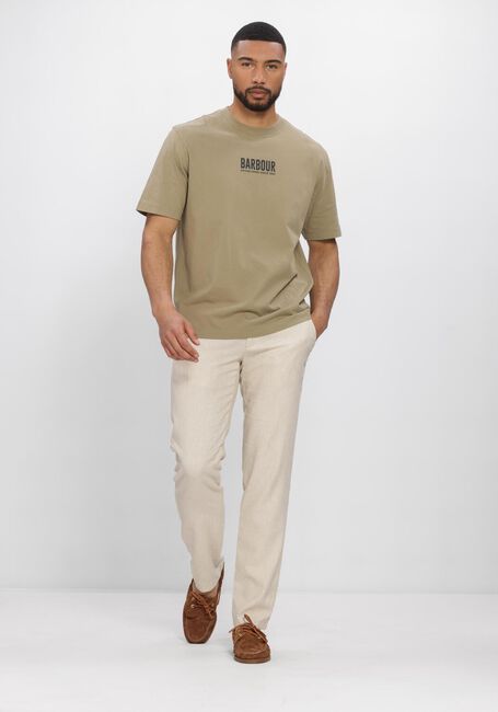Groene BARBOUR T-shirt MORDEN RELAXED GRAPHIC T-SHIRT - large