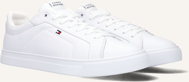 Witte TOMMY HILFIGER Lage sneakers ICON COURT LTH Witte TOMMY HILFIGER Lage sneakers ICON COURT LTH - large