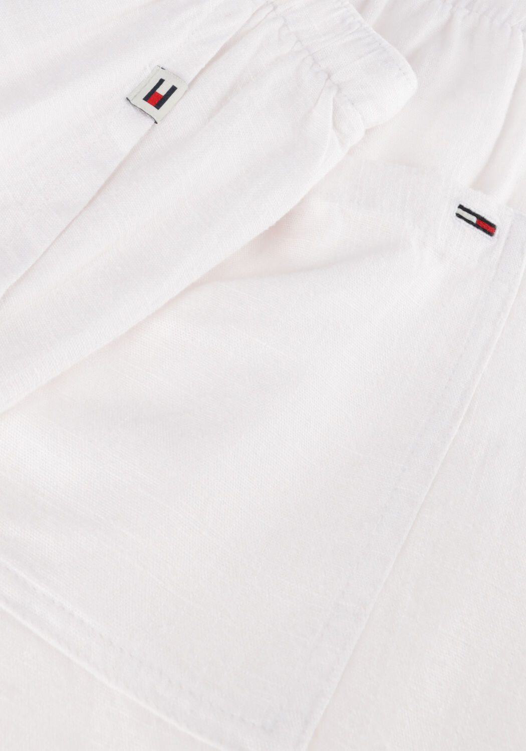 Witte TOMMY JEANS Broeken TJW LINEN SHORT - large