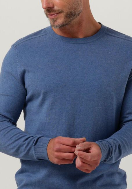 Donkerblauwe SELECTED HOMME Trui SLHBERG CREW NECK NOOS - large