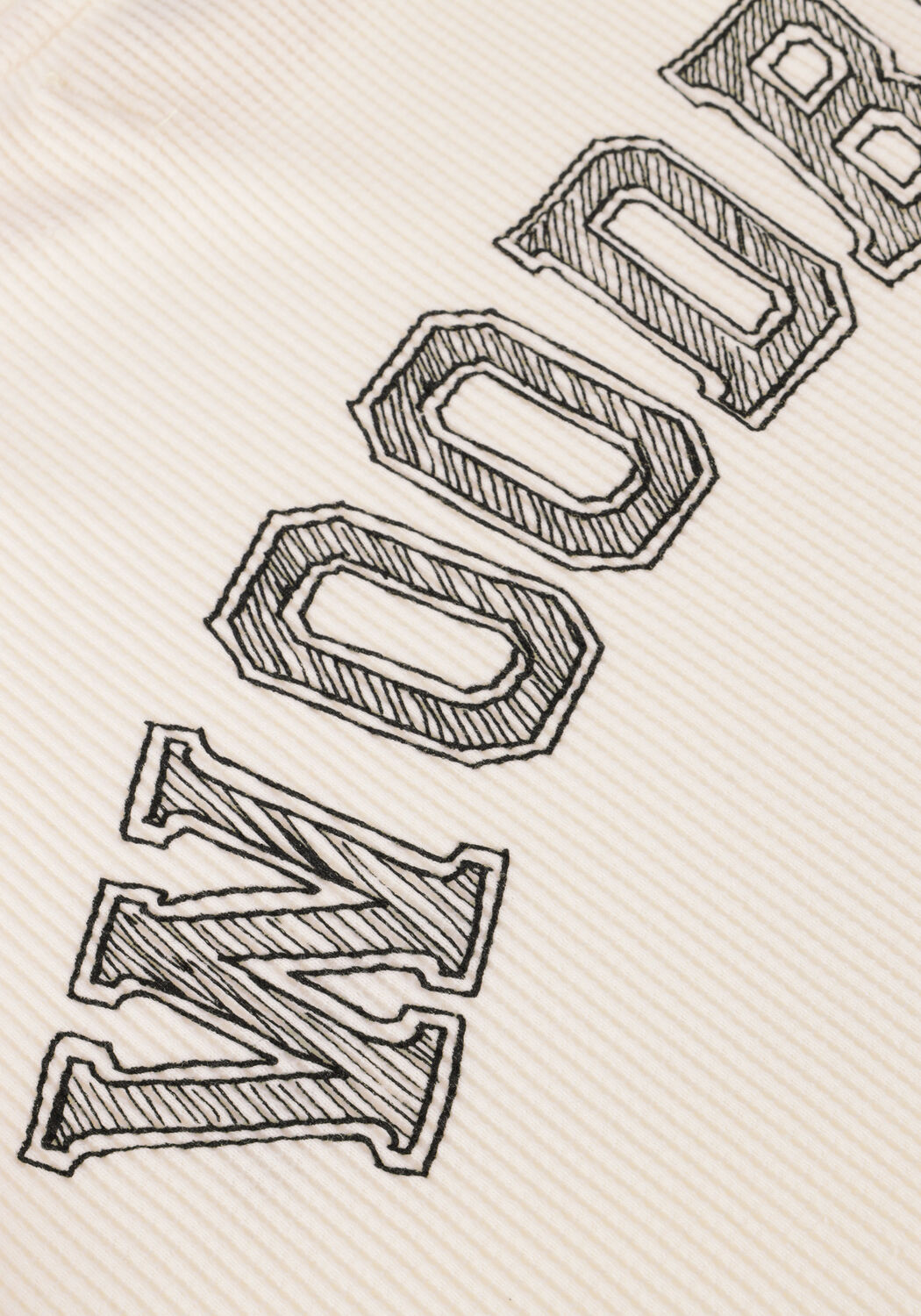 Gebroken wit WOODBIRD T-shirt WBBAINE WAFFEL TEE - large