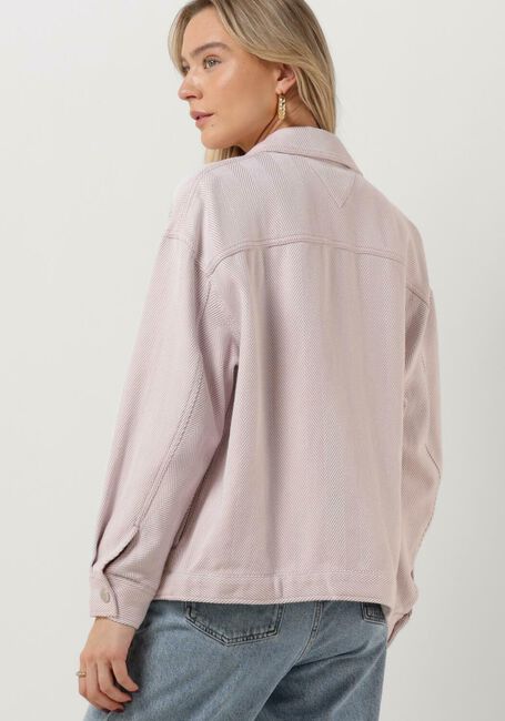 Beige TOMMY JEANS Blouses TJW HERRINGBONE OVERSHIRT - large