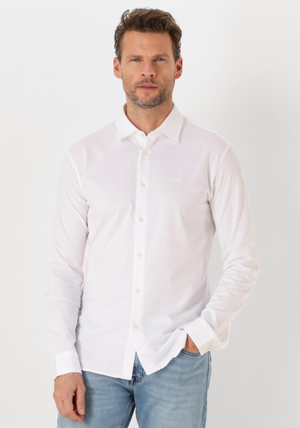 BOSS ORANGE Heren Overhemden Mysoft Wit