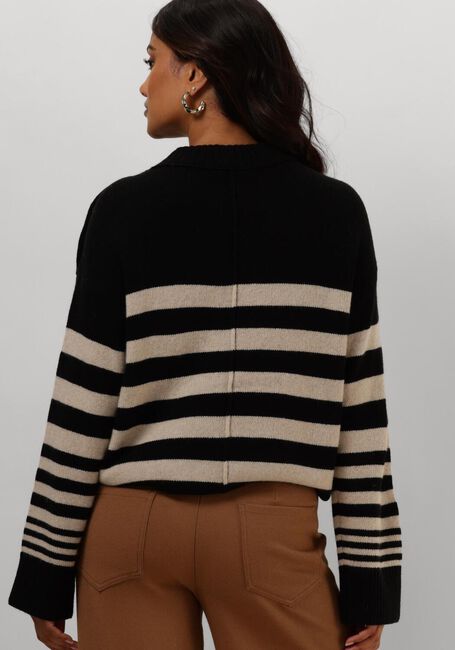 Zwarte RUBY TUESDAY Trui VIEJE BUTTON SHOULDER PULLOVER - large