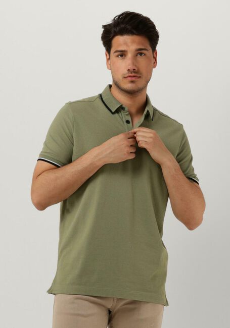 Olijf VANGUARD Polo SHORT SLEEVE POLO COTTON POLY WAFFLE STRUCTURE - large