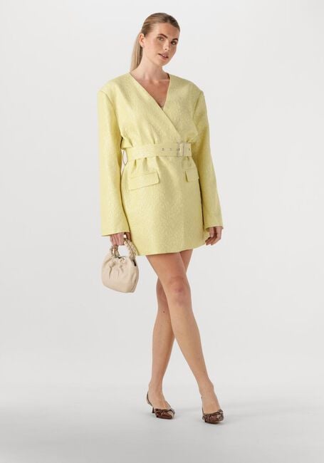 Gele STUDIO AMAYA Mini jurk MILA DRESS - large