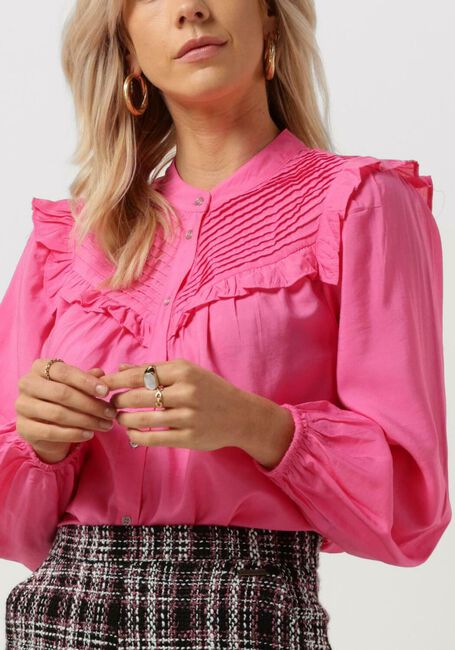 Roze CO'COUTURE Blouses CALLUM FRILL SHOULDER SHIRT - large