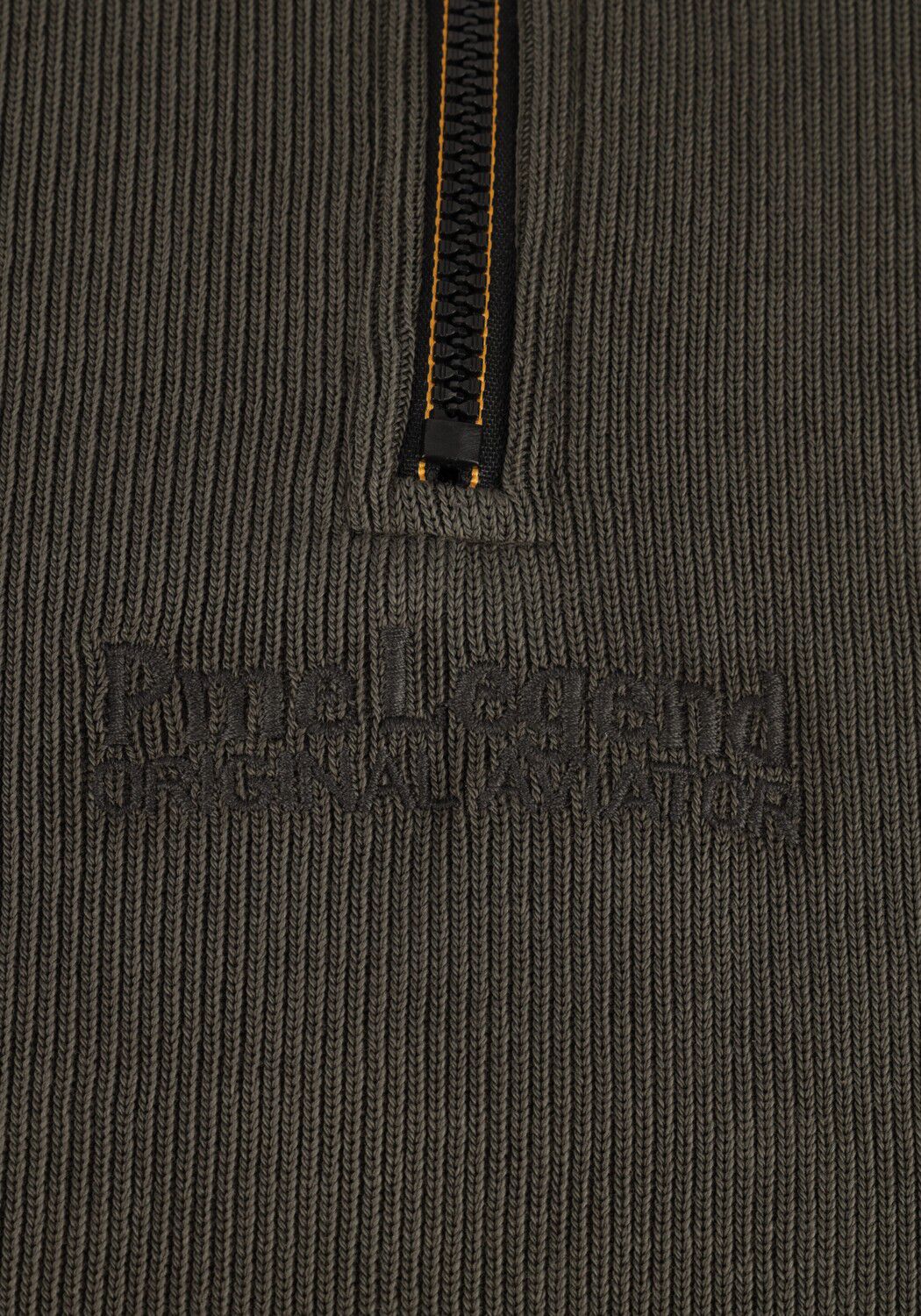 Donkergrijze PME LEGEND Trui HALF ZIP COLLAR FLAT - large
