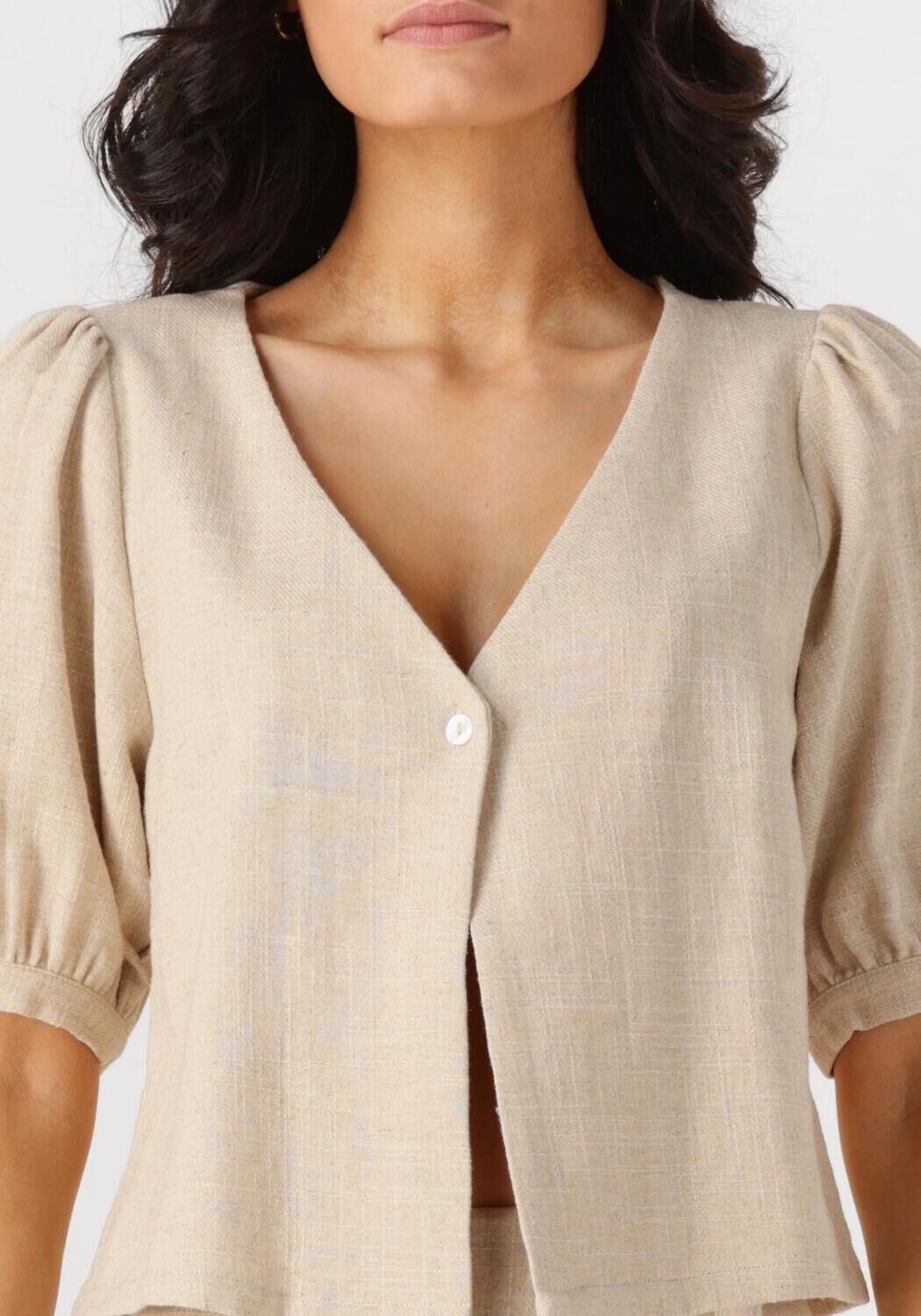 ANOTHER LABEL Dames Blouses Kiek Shirt Zand