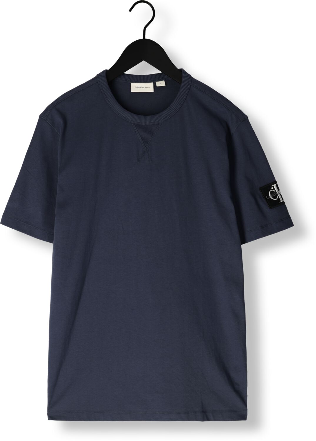 CALVIN KLEIN Heren Polo's & T-shirts Badge Regular Tee Donkerblauw
