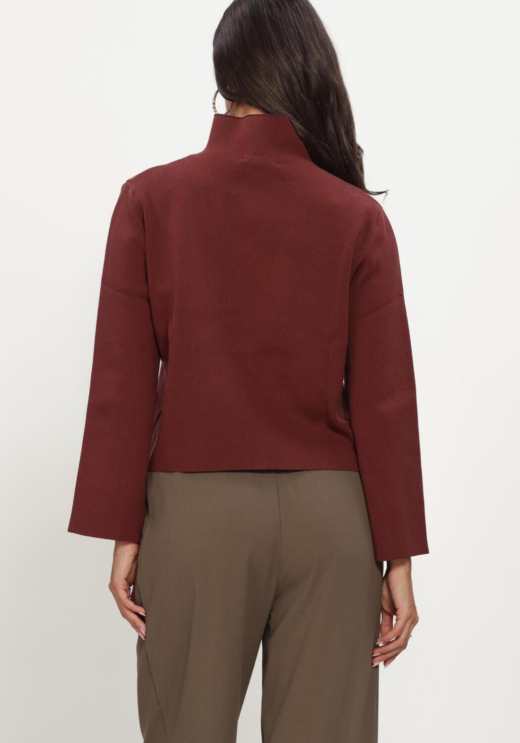 MINUS Dames Truien & Vesten Mslupi High Neck Knit Pullover Bordeaux