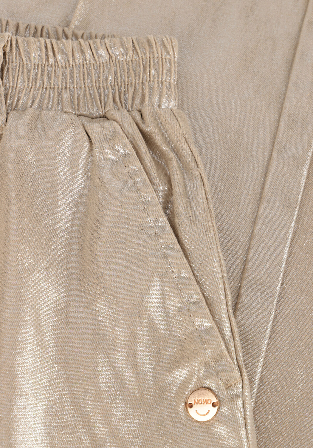 Goudkleurig NONO Wijde broek SAYLA STRETC TWILL PANTS - large