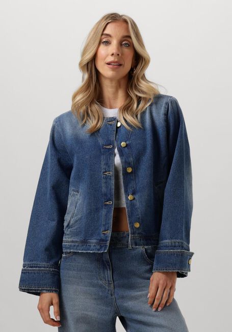 Blauwe SOEURS DE PROVENCE Jack FLORINE JACKET - large
