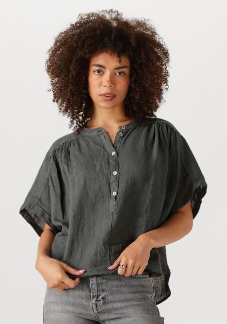 Grijze BY-BAR Blouses AXEL LINNEN BLOUSE - large