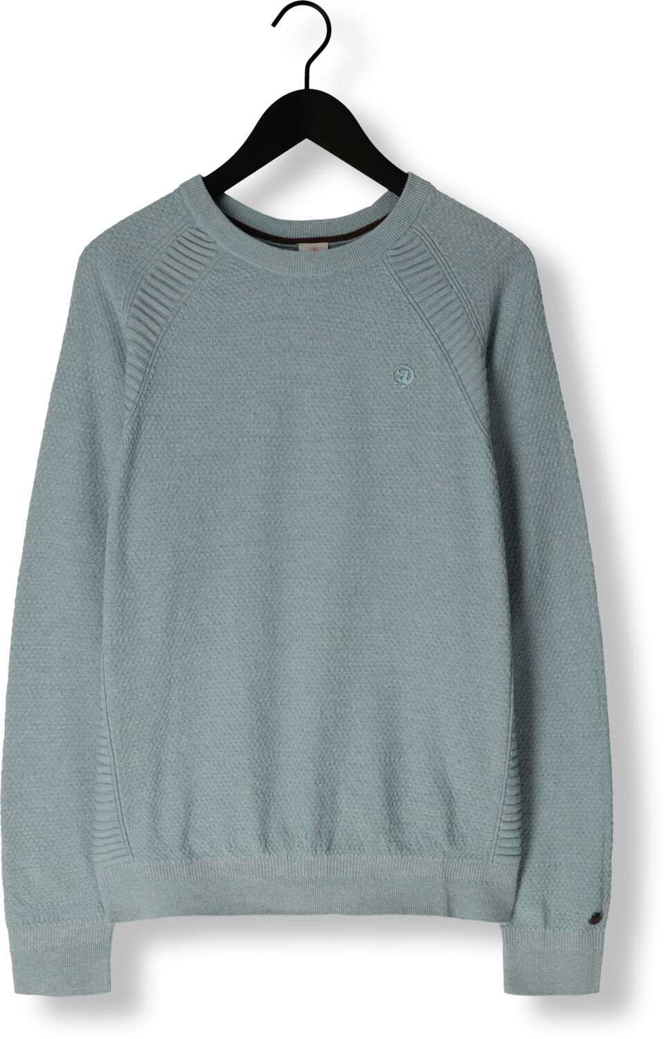 CAST IRON Heren Truien & Vesten Crewneck Cotton Heather Plated Blend Blauw