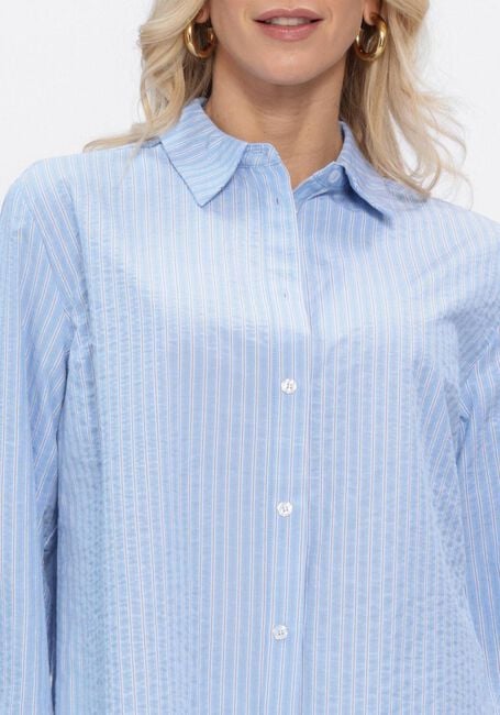 Blauwe MODSTR&Ouml;M Blouses VIGGEMD STRIPE SHIRT - large