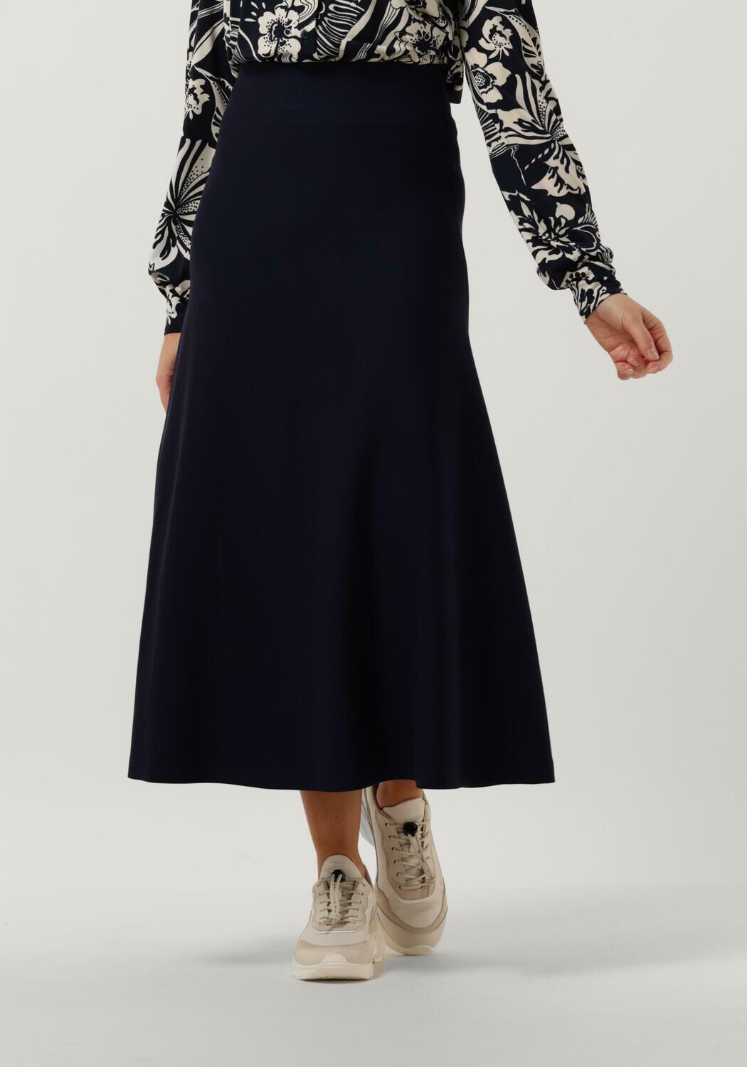 Donkerblauwe cheap midi rok