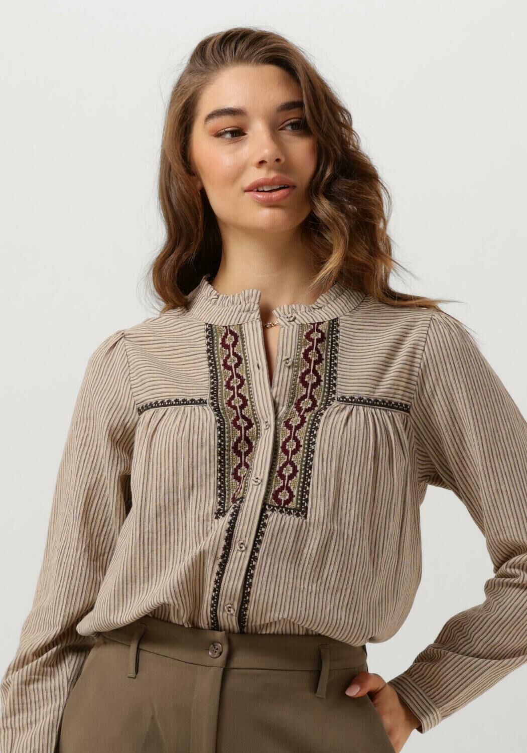 LOUIZON Dames Blouses Bandita Creme