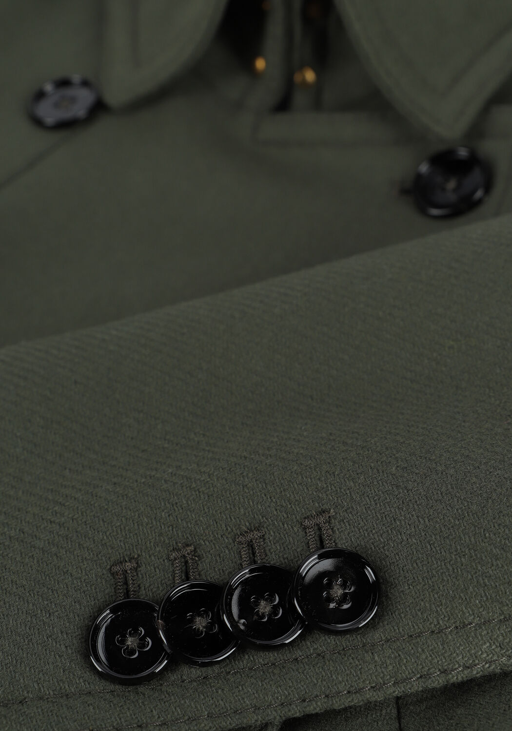 Donkergroene DRYKORN Mantel HARLESTON - large