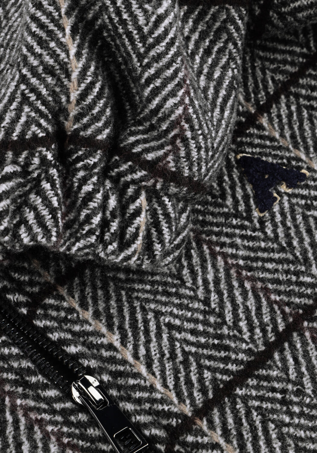 Grijze ANOTHER LABEL Jack SARAH CHECK JACKET - large