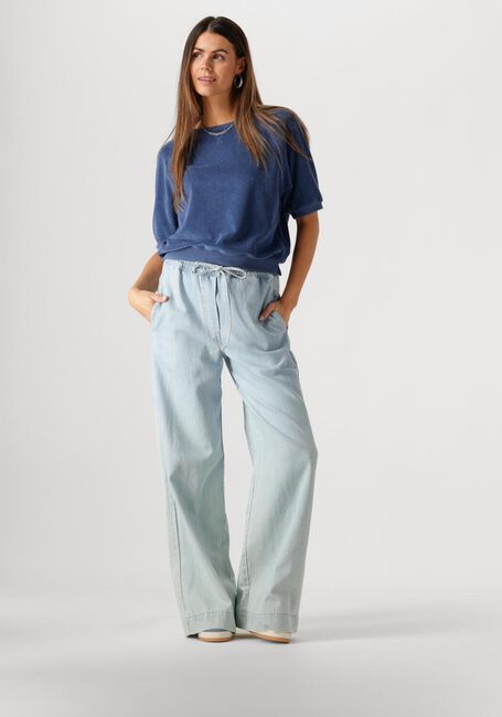 Blauwe BY-BAR Top NEVA SLUB TOP - large