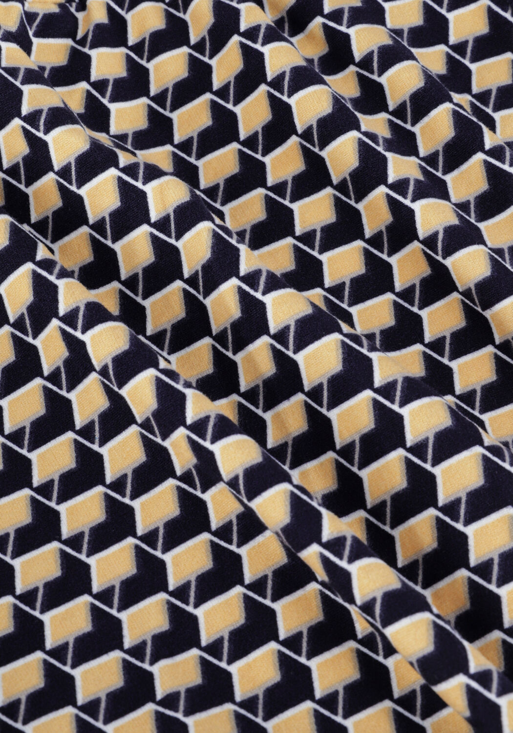 Gele COLOURFUL REBEL Flared broek RETRO GEO PEACHED FLARE - large