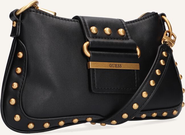 Zwarte GUESS Schoudertas GRETA ZIP SHOULDER BAG Zwarte GUESS Schoudertas GRETA ZIP SHOULDER BAG - large
