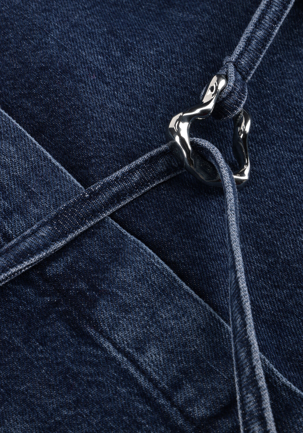 Donkerblauwe SELECTED WOMEN Blouses SLFRELAXED SELMA-NOA LS DENIM SHIRT - large