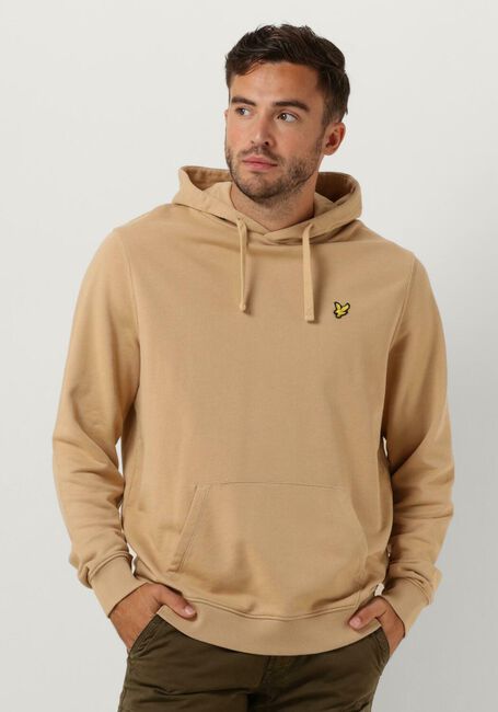 Khaki LYLE & SCOTT Truien/vesten PULLOVER HOODIE - large