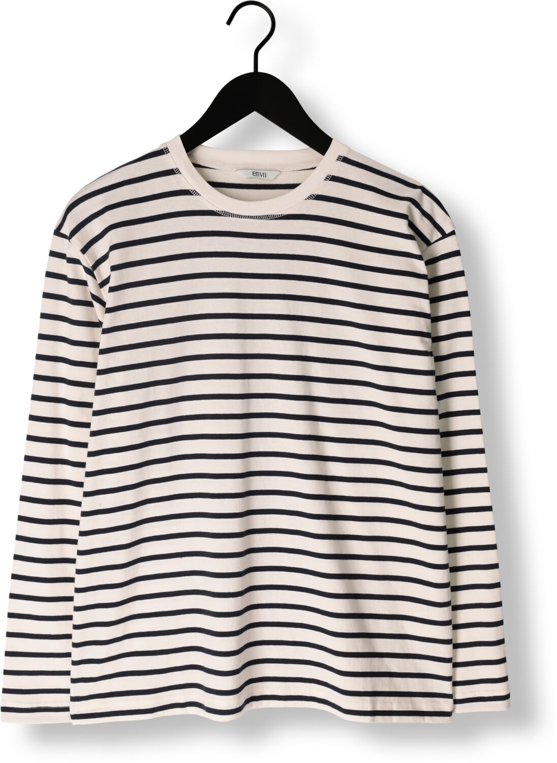 ENVII Dames Tops & T-shirts Enkulla Ls Stripe 5310 Blauw wit Gestreept