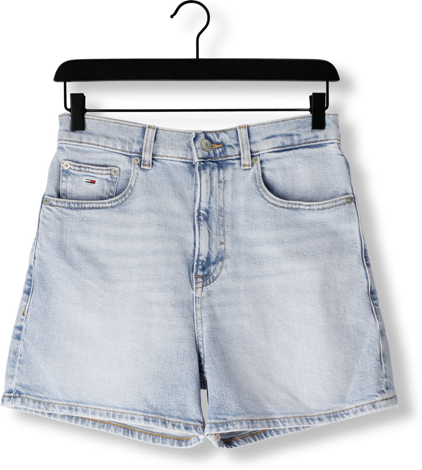 TOMMY JEANS Dames Jeans Mom Short Bi0112 Lichtblauw