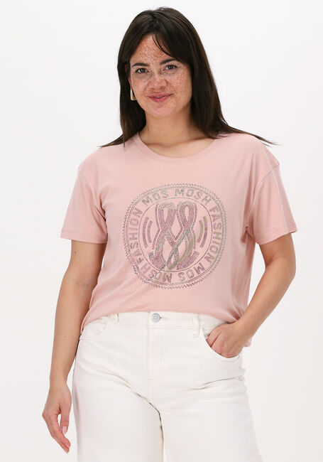 Roze MOS MOSH T-shirt LEAH HOLI TEE - large
