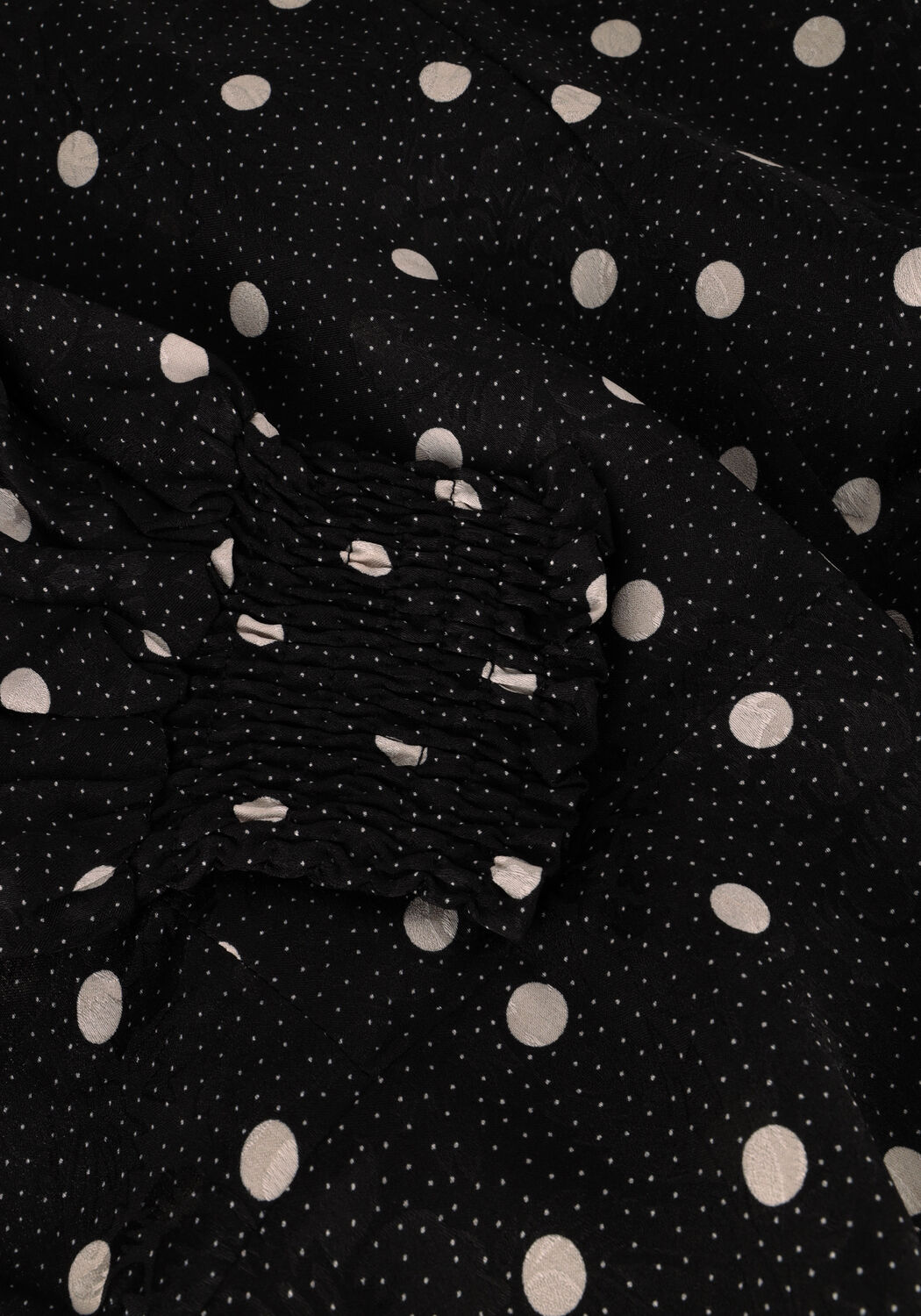 Zwarte NEO NOIR Blouses MERRY RETRO DOT BLOUSE - large