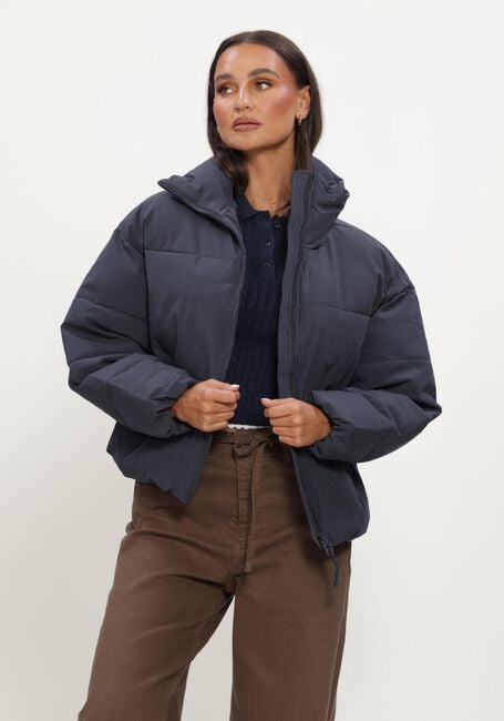 Donkerblauwe MSCH COPENHAGEN Gewatteerde jas MSCHREFRON JACKET - large