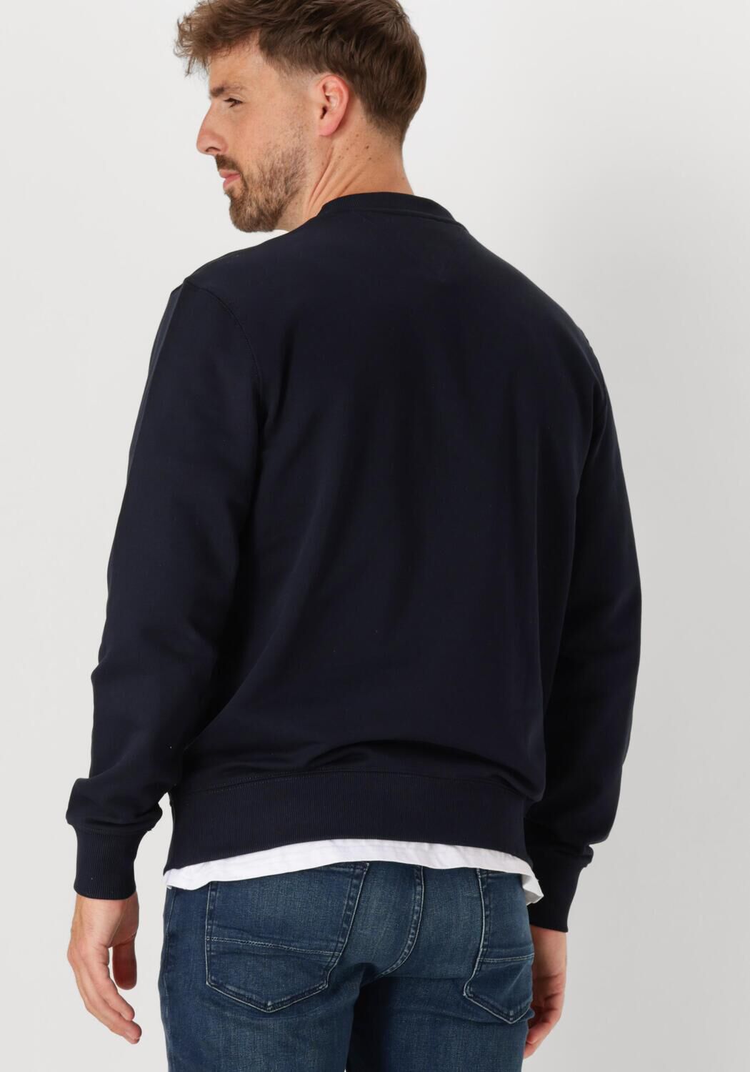 TOMMY HILFIGER Heren Truien & Vesten Essential Terry Crewneck Donkerblauw