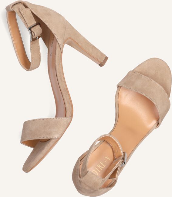 Taupe NOTRE-V Sandalen met hak 27242 Taupe NOTRE-V Sandalen met hak 27242 - large