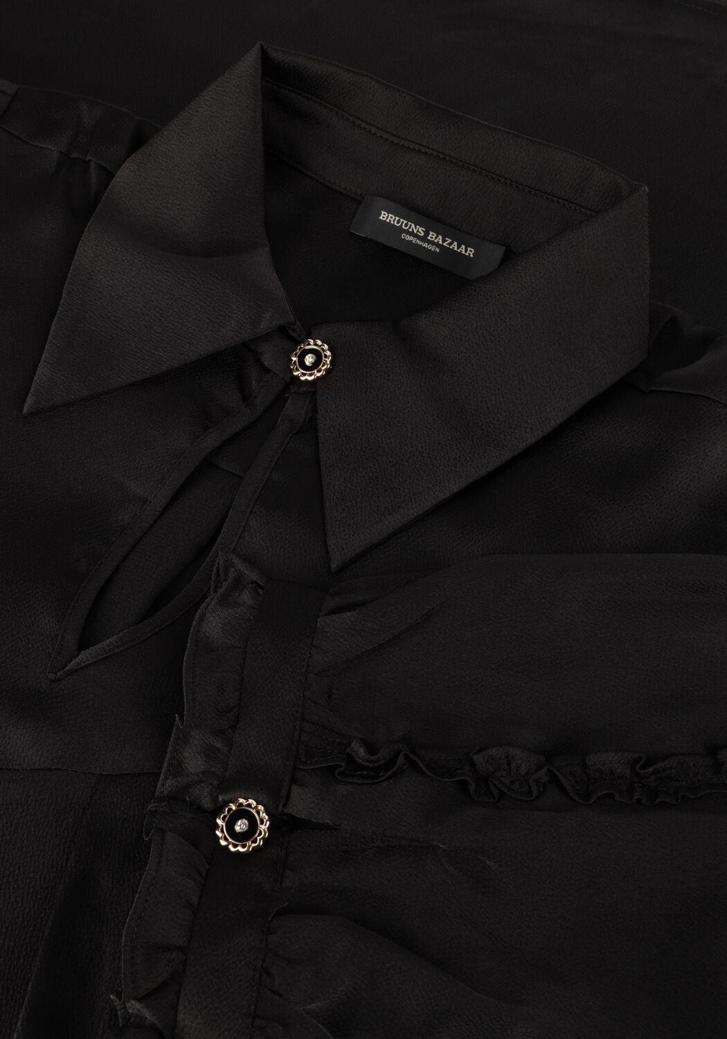 Zwarte BRUUNS BAZAAR Mini jurk TAMIA DRESS - large