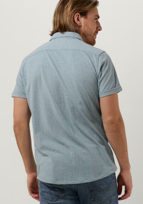 Blauwe DSTREZZED Casual overhemd KIRK SHIRT MELANGE PIQUE SS - large