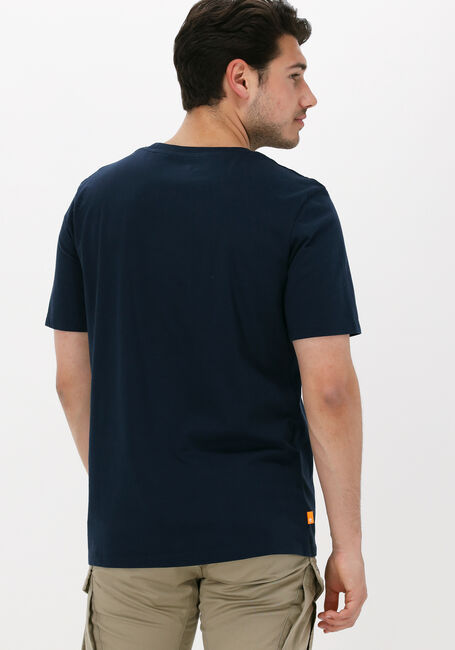 Donkerblauwe TIMBERLAND T-shirt SS TREE LOGO SEASONAL CAMO TEE - large