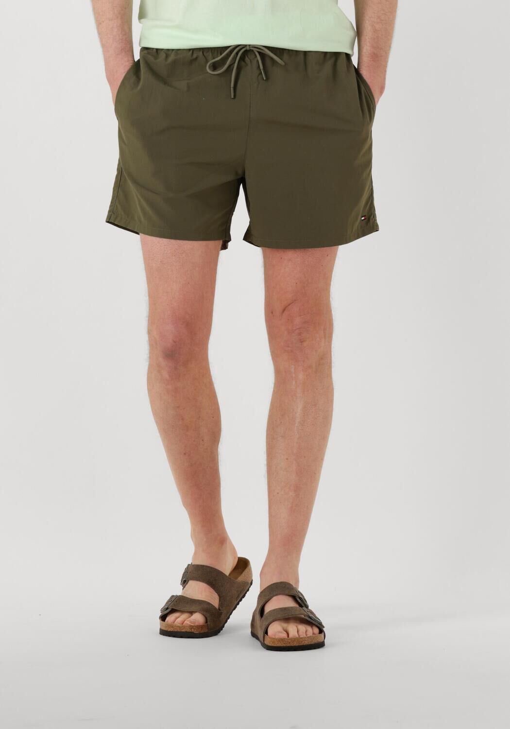 TOMMY HILFIGER Heren Zwembroeken Medium Drawstring Groen