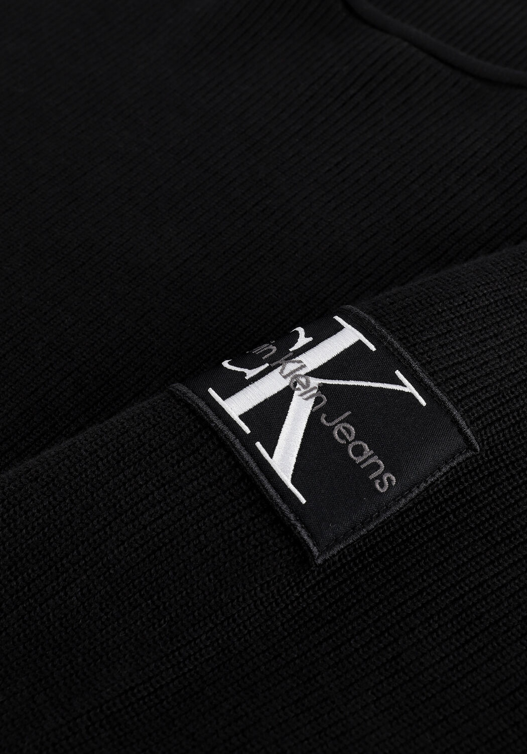 Zwarte CALVIN KLEIN Trui MONOGRAM BADGE CREW NECK SWEATER - large