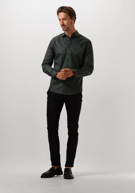 Groene CAST IRON Klassiek overhemd LONG SLEEVE SHIRT CTN COMFORT SATEEN - large