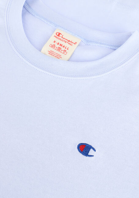 Lichtblauwe CHAMPION T-shirt CREWNECK T-SHIRT 115109 - large