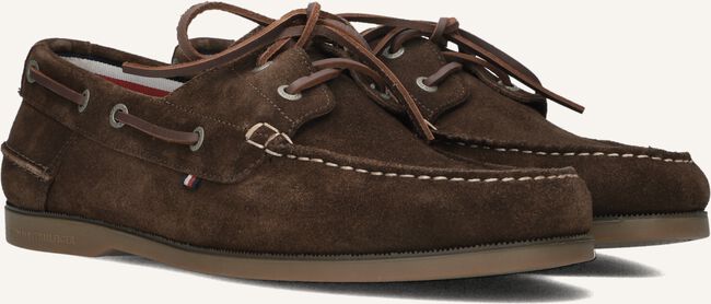 Bruine TOMMY HILFIGER Mocassins TH BOAT SHOE CORE SUEDE Bruine TOMMY HILFIGER Mocassins TH BOAT SHOE CORE SUEDE - large