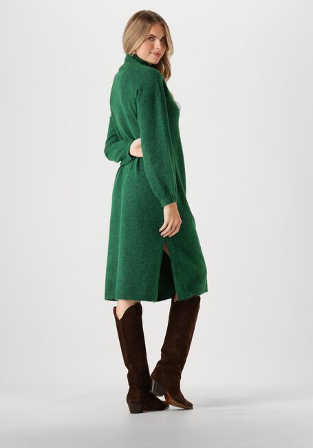 Groene Y.A.S. Midi jurk YASBALIS LS FUNNEL KNIT DRESS - large