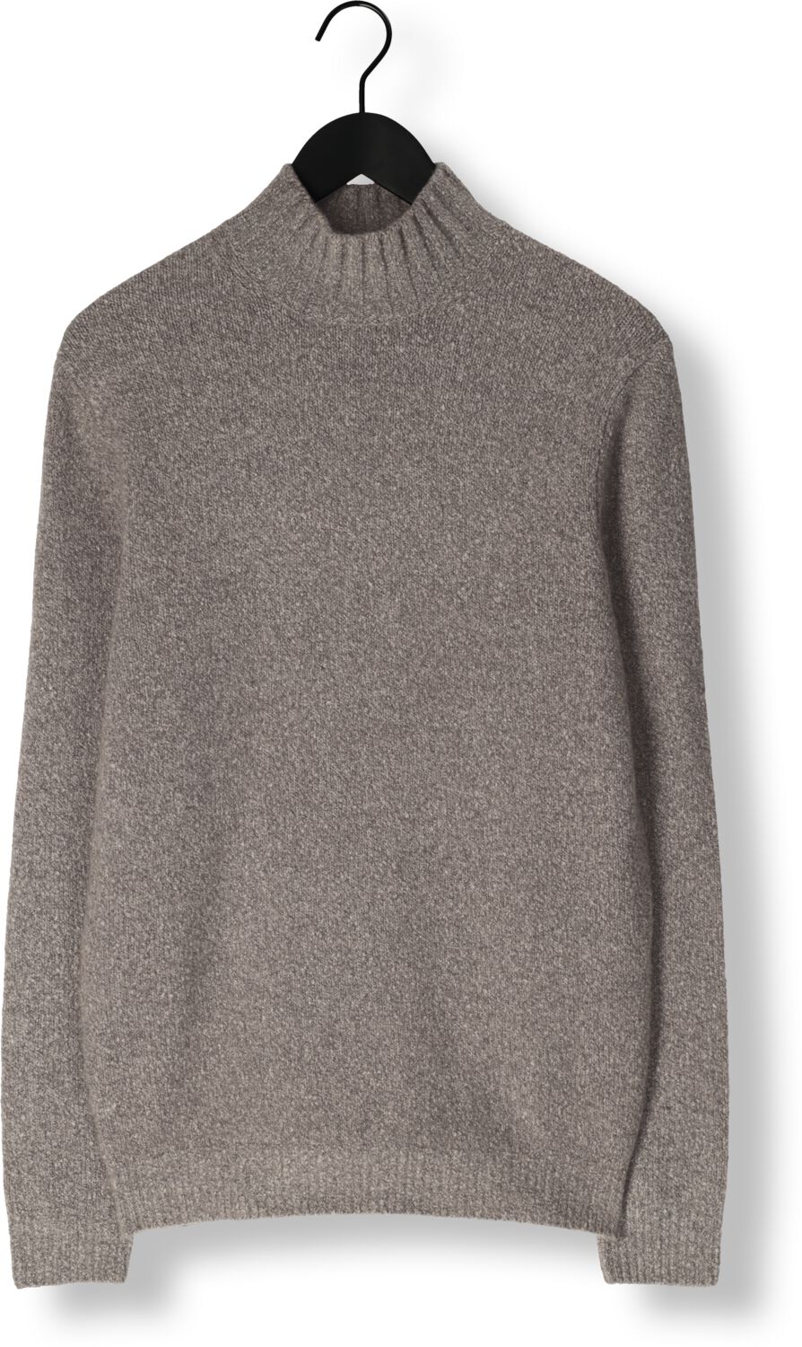 Profuomo Heren Truien & Vesten Pullover Mock Neck Boiled Wool - Bruin, foto 2