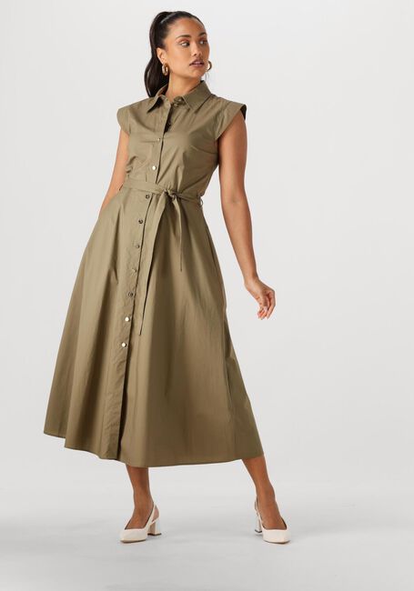 Khaki LIU JO Midi jurk 3.0 ABITO CHEMISIER S/M - large