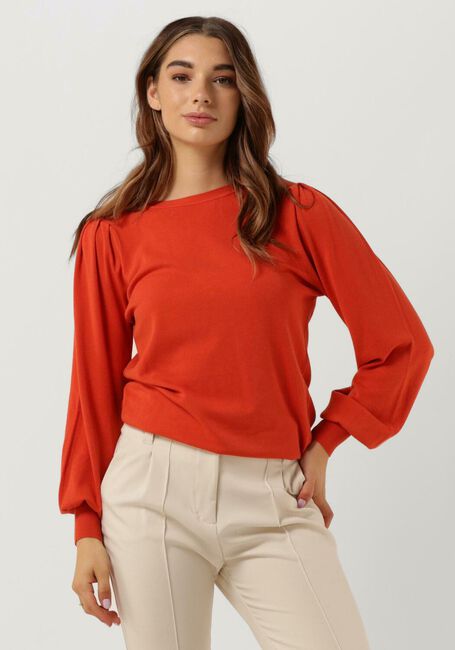 Oranje SUMMUM Sweater PUFFY SLEEVE SWEATER BASIC KNIT - large